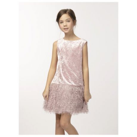 Платье Смена размер 140/68, розовый