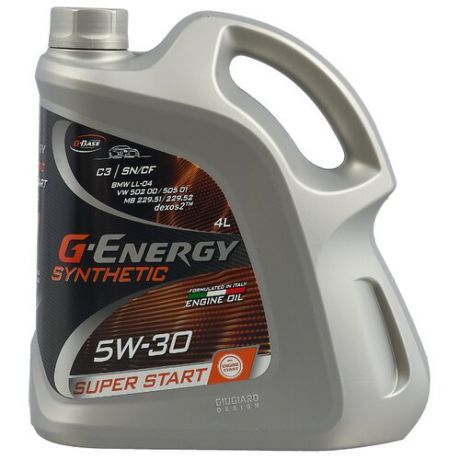 Моторное масло G-Energy Synthetic Super Start 5W-30 4 л