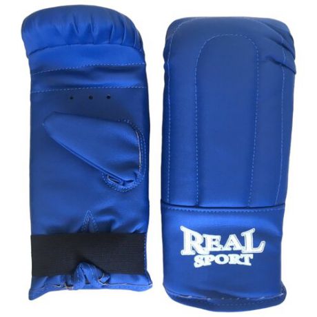 Боксерские перчатки Realsport тренировочные S синий