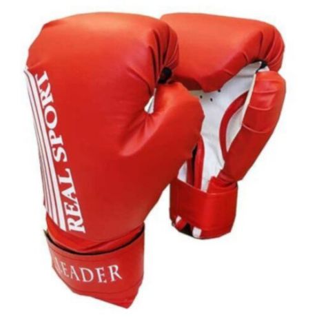 Боксерские перчатки Realsport Leader красный 4 oz