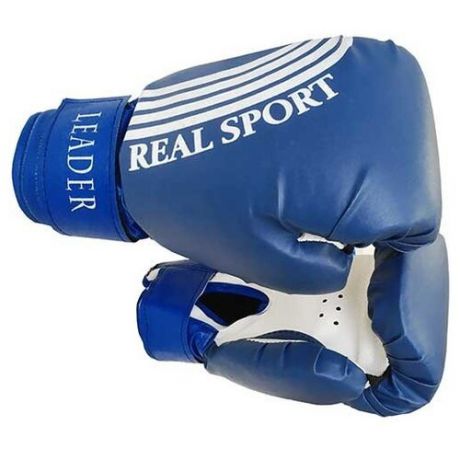 Боксерские перчатки Realsport Leader синий 4 oz