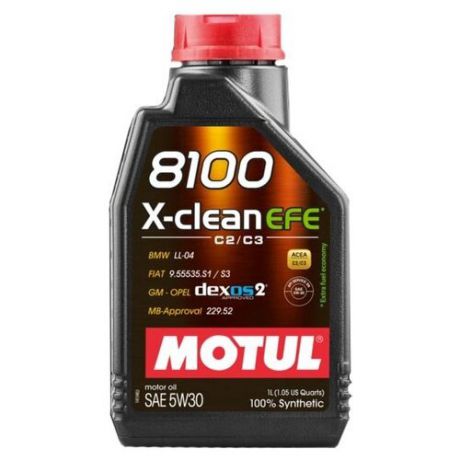 Моторное масло Motul 8100 X-clean EFE 5W30 1 л