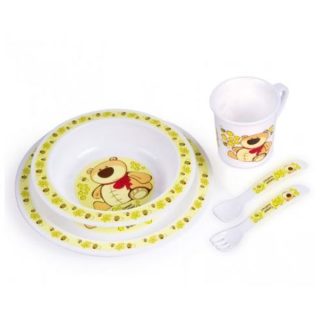Комплект посуды Canpol Babies обеденный (4/401) желтый