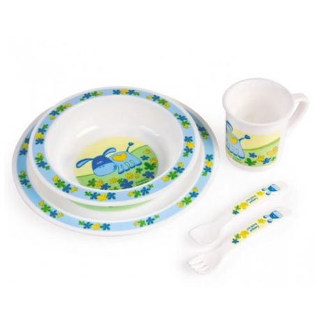 Комплект посуды Canpol Babies обеденный (4/401) голубой