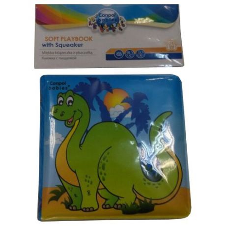 Игрушка для ванной Canpol Babies Книжка с пищалкой динозаврик