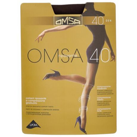 Колготки Omsa Riposante 40 den, размер 4-L, cioccolato (коричневый)