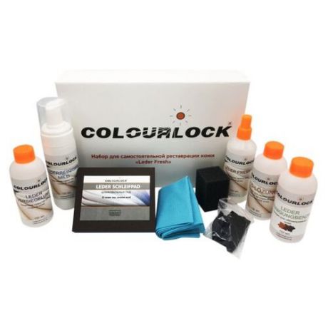 Colourlock Набор для реставрации кожи салона автомобиля Leder Fresh F028 серый