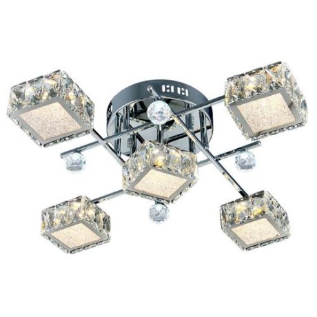 Люстра светодиодная Максисвет Геометрия 1-1692-5-CR Y LED, LED, 40 Вт