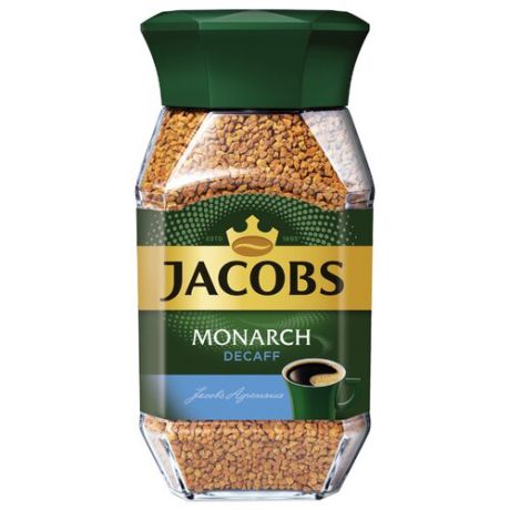 Кофе растворимый Jacobs Monarch Decaff без кофеина, 95 г
