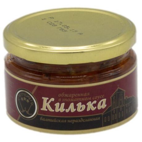 WINDAU Килька балтийская обжаренная в томатном соусе, 240 г