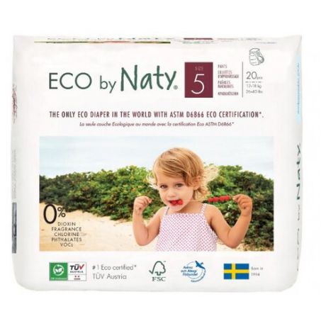 Naty трусики Eco 5 (12-18 кг) 20 шт.