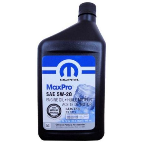 Моторное масло Mopar MaxPro SAE 5W-20 0.946 л