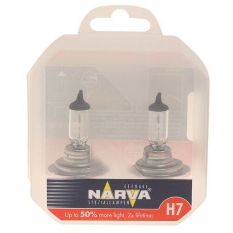 Лампа автомобильная галогенная Narva Range Power +50% N-48339RP2 H7 55W 2 шт.