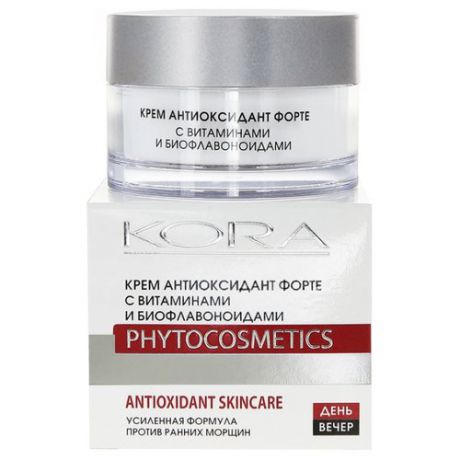 Kora Phytocosmetics Крем антиоксидант форте для лица с витаминами и биофлавоноидами, 50 мл