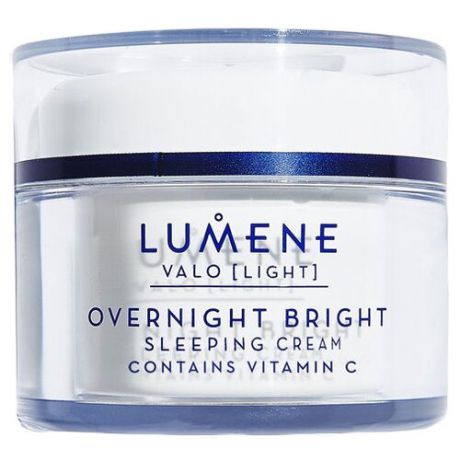 Lumene Valo Overnight Bright Sleeping Cream Contains Vitamin C Восстанавливающий крем-сон для лица, 50 мл