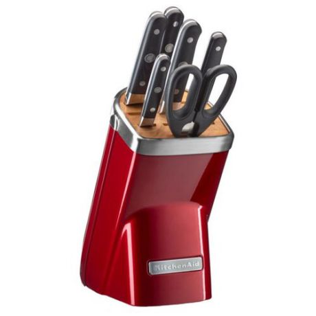 Набор KitchenAid Professional series 4 ножа, ножницы и мусат с подставкой карамельное яблоко