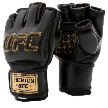 Перчатки UFC Premium для MMA черный L/XL 6 oz