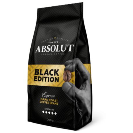 Кофе в зернах Absolut Drive Black Edition, арабика, 200 г