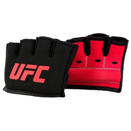 Манжета на костяшки UFC гелевая L/XL черный/красный