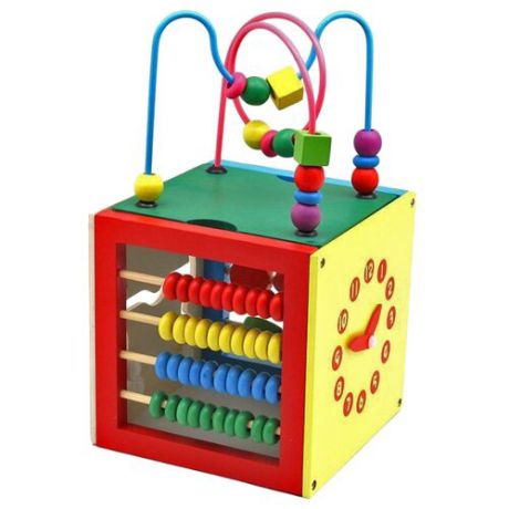 Развивающая игрушка РИД куб Развивайка желтый/зеленый/красный/голубой
