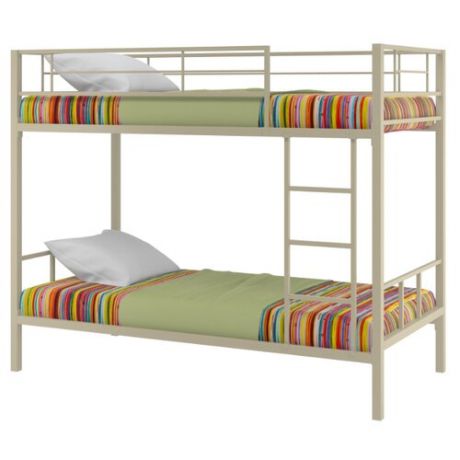 Двухъярусная кровать Redford Севилья-2, размер (ДхШ): 198х96 см, спальное место (ДхШ): 190х90 см, каркас: металл, цвет: бежевый