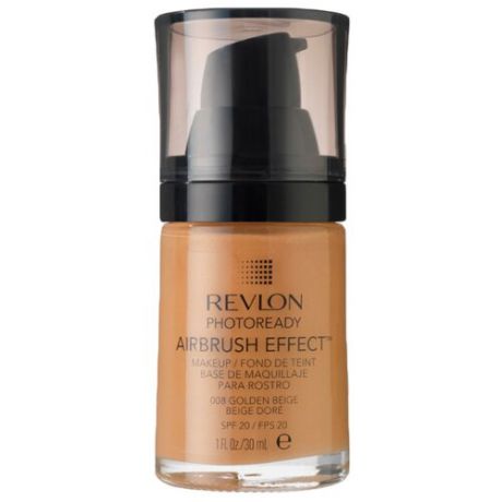 Revlon Тональный крем Photoready Airbrush Effect Makeup, 30 мл, оттенок: Golden beige (008)