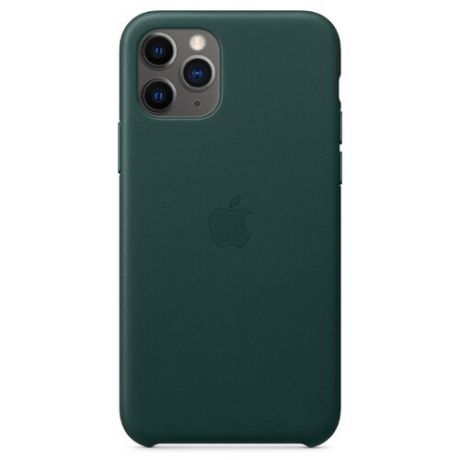 Чехол Apple кожаный для Apple iPhone 11 Pro зеленый лес