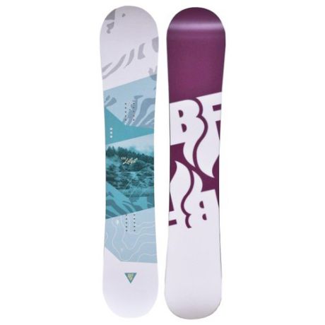 Сноуборд BF snowboards Lilyt (18-19) белый/фиолетовый 148