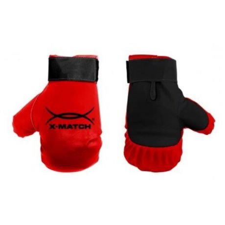 Боксерские перчатки X-Match 87730/87729 красный/черный