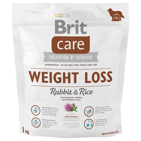 Сухой корм для собак Brit Care кролик с рисом 1 кг