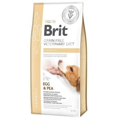 Сухой корм для собак Brit Veterinary Diet при заболеваниях печени 12 кг