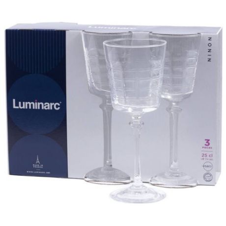 Luminarc Набор бокалов для вина Ninon 3 шт 250 мл прозрачный