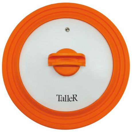 Крышка Taller TR-8007 (28 см) прозрачный/оранжевый