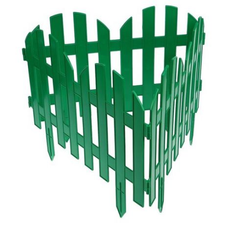 Забор декоративный PALISAD Романтика, зеленый, 3 х 0.28 м