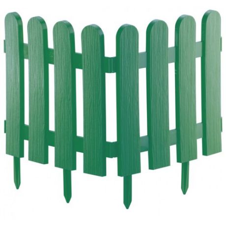 Забор декоративный PALISAD Классика, зеленый, 2.24 х 0.29 м