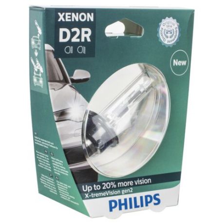 Лампа автомобильная ксеноновая Philips X-tremeVision Gen2 85126XV2S1 D2R 35W 1 шт.