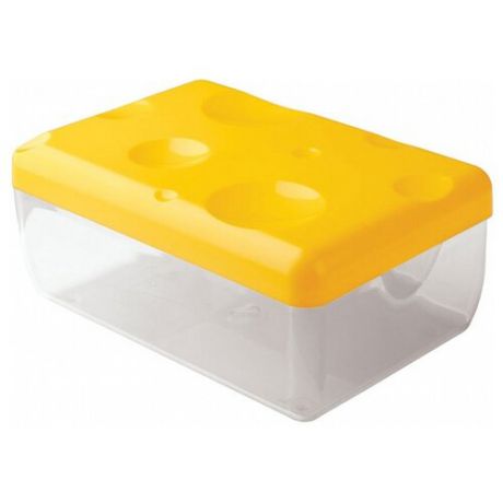 Phibo Контейнер для сыра 4312447 прозрачный/желтый