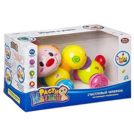 Развивающая игрушка Play Smart Расти, малыш Счастливый червячок разноцветный