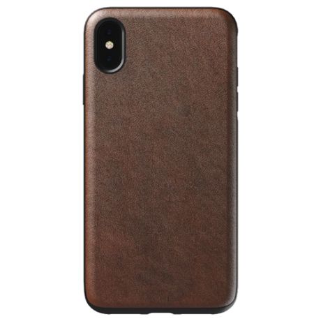 Чехол Nomad Rugged Leather Rustic для Apple iPhone Xs Max коричневый