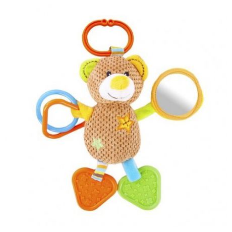 Подвесная игрушка Жирафики Мишка Вилли (939331) коричневый/салатовый/оранжевый