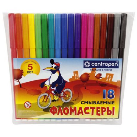 Centropen Набор фломастеров, 18 шт. (7790/18)