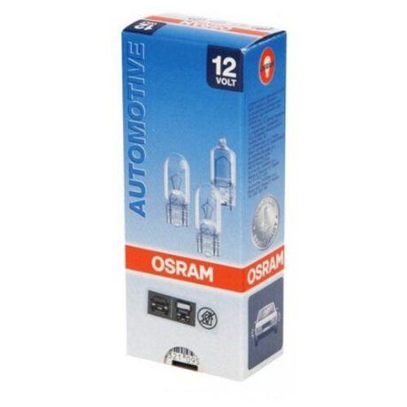 Лампа автомобильная накаливания Osram O-2825 W5W 5W 10 шт.