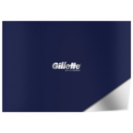 Набор Gillette подарочный: подставка, гель для бритья 200 мл, бритвенный станок Fusion5 ProShield Chill Flexball (ограниченная серия с хромированной ручкой)