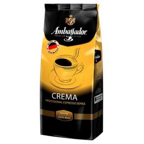 Кофе в зернах Ambassador Crema, арабика/робуста, 1 кг