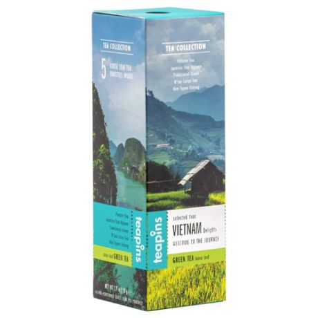Чай зеленый Teapins Vietnam Delights 5 tea collection ассорти, 50 г