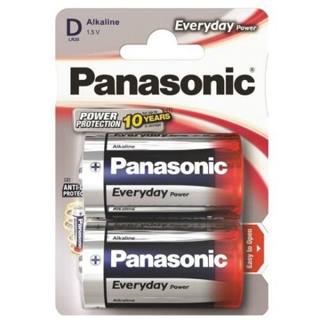 Батарейка Panasonic Everyday Power D/LR20 2 шт блистер