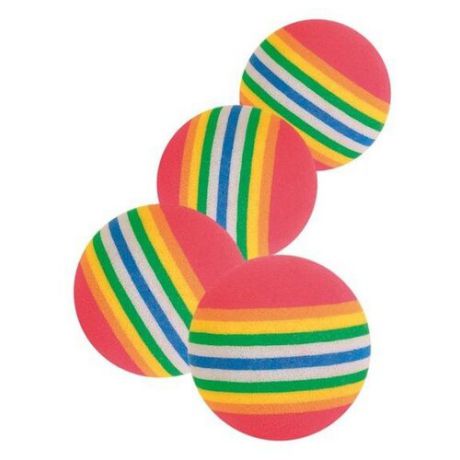 Мячик для кошек TRIXIE Rainbow Balls (4097) красный/желтый/зеленый