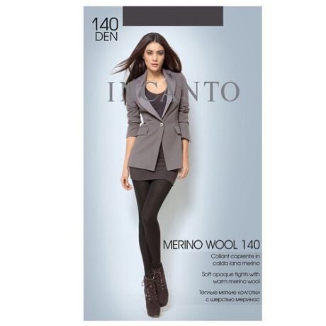 Колготки Incanto Merino Wool 140 den, размер 3, antracite (серый)