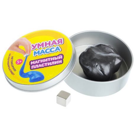 Жвачка для рук Jinshengye Toys Factory Умная масса Магнитный пластилин (218-005) черный