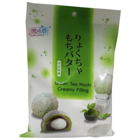 Моти Yuki & Love Дайфуку Зелёный чай с кремом 120 г